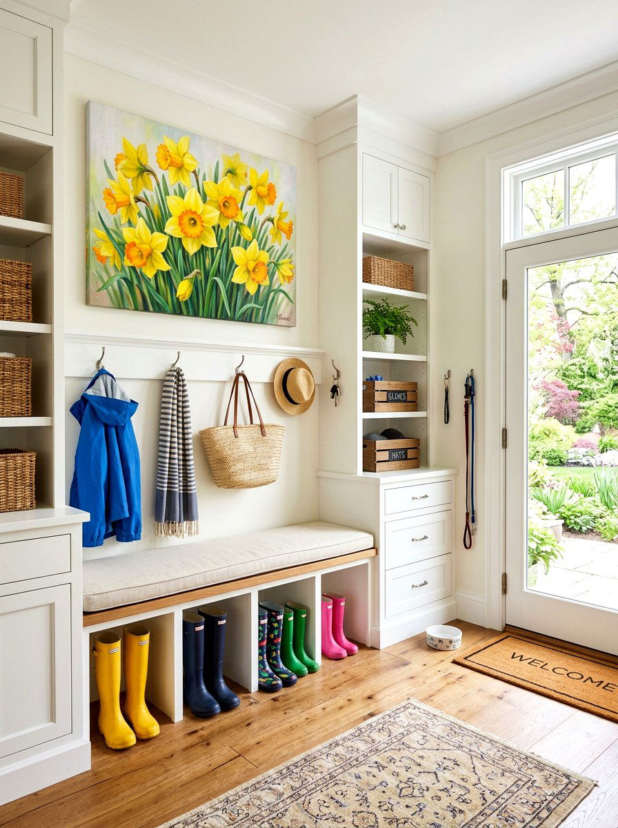 Daffodil Flower Canvas - 25 Spring Canvas Art Ideas