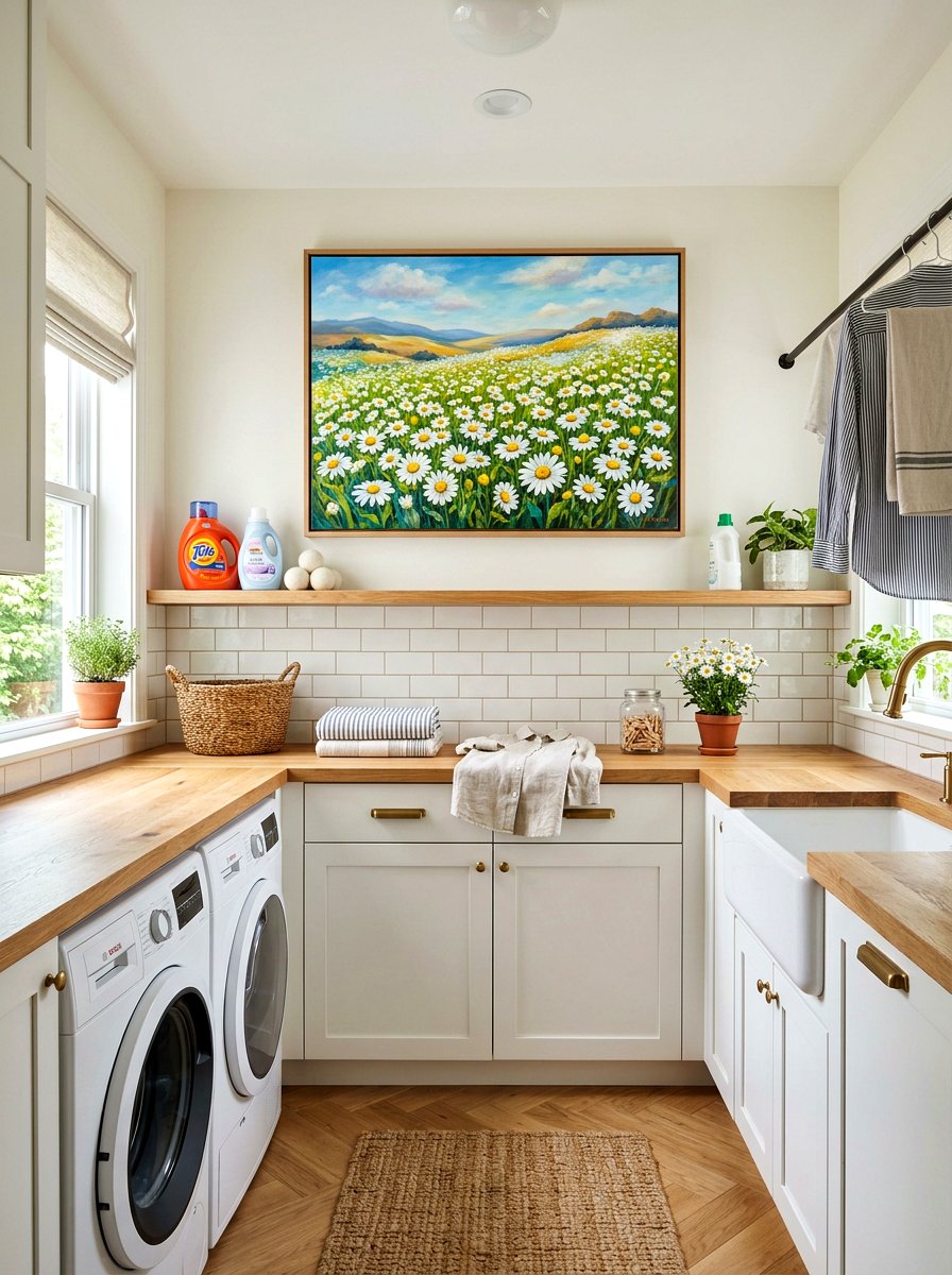 Daisy Field Painting - 25 Spring Canvas Art Ideas