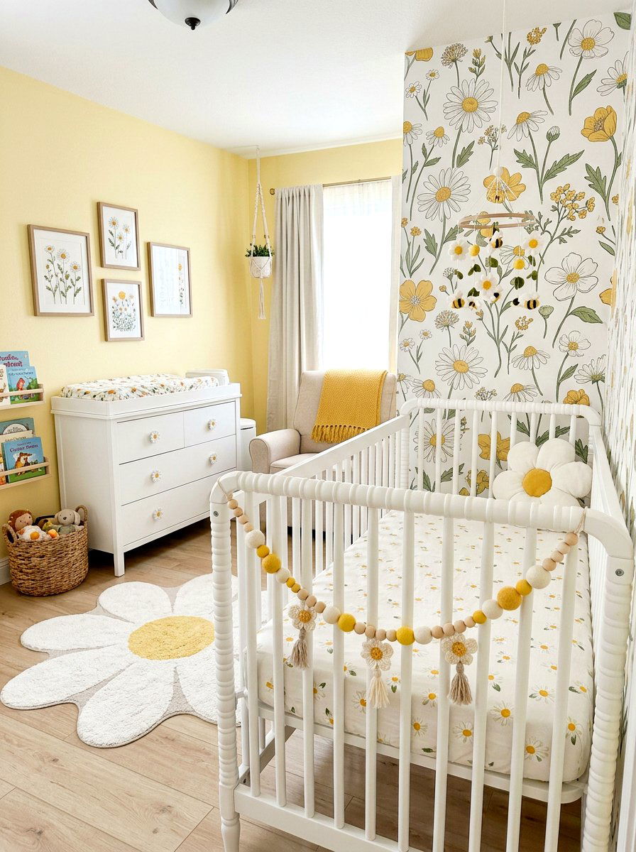 Daisy Flower Bead Garland - 25 Spring Bead Garland Ideas