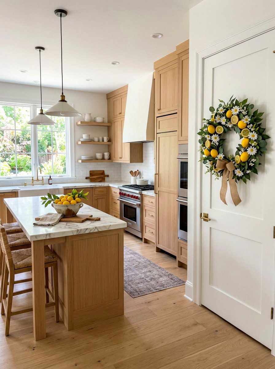 Daisy Lemon Citrus - 25 Spring Daisy Wreath Ideas