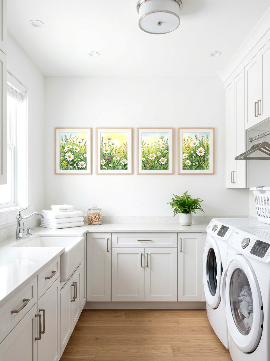 Daisy Meadow Art - 25 Spring Framed Art Ideas