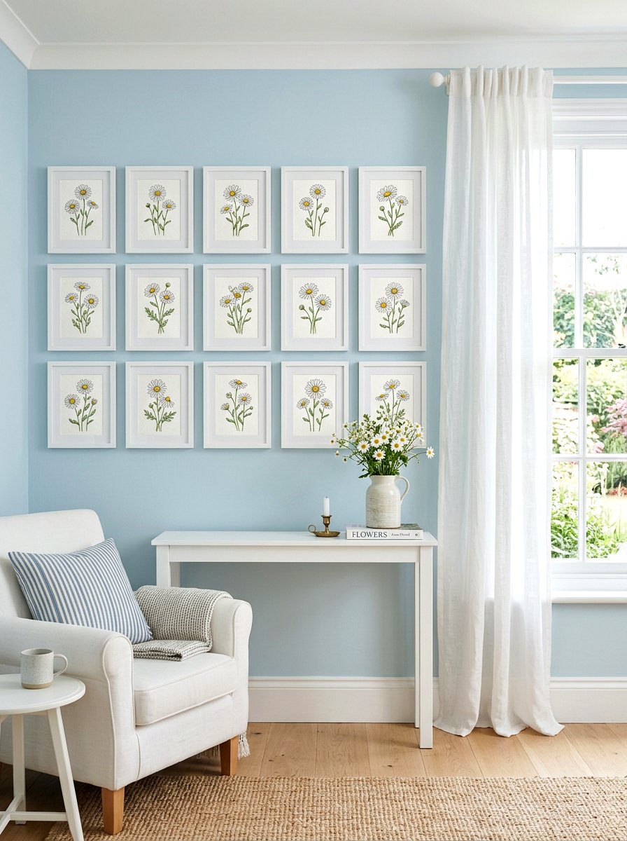 Daisy Wall Art - 25 Spring Floral Wall Art Ideas