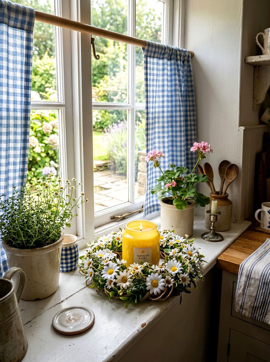 Daisy candle ring - 25 Spring Candle Ring Ideas