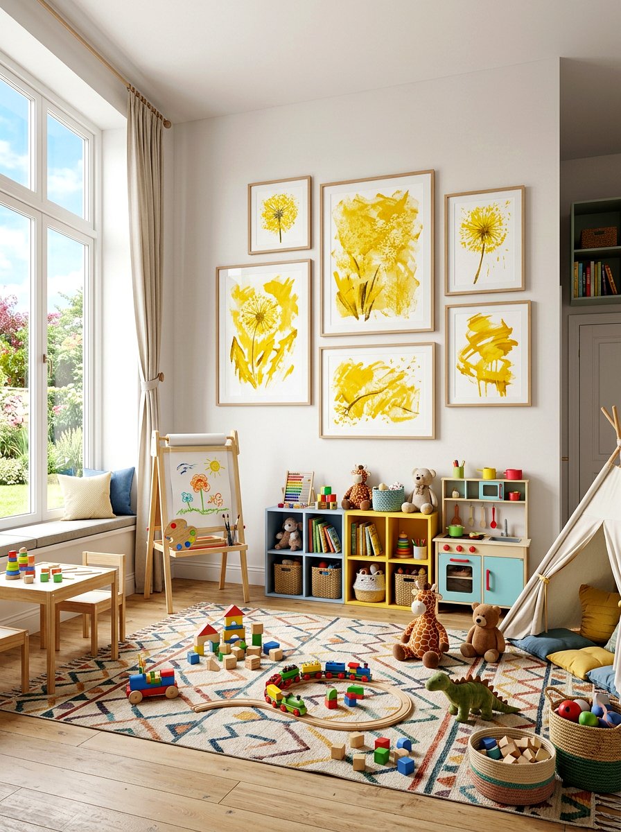 Dandelion Painting - 25 Spring Nature Craft Ideas