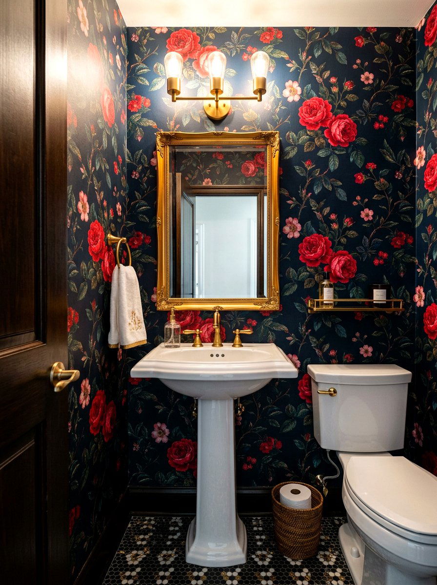 Dark Moody Floral - 25 Spring Floral Wallpaper Ideas