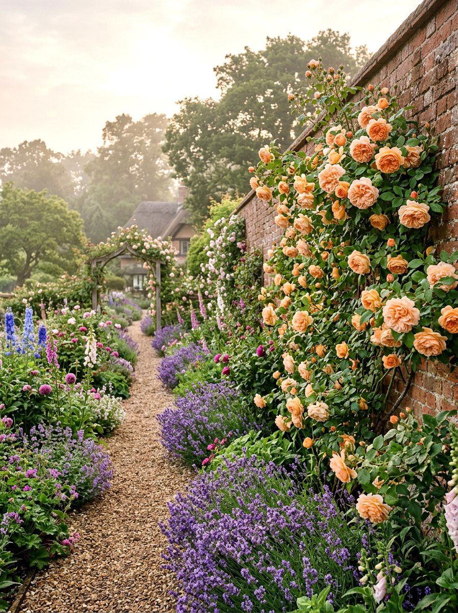 David Austin Climbing Rose Garden - 25 Spring Climbing Rose Ideas