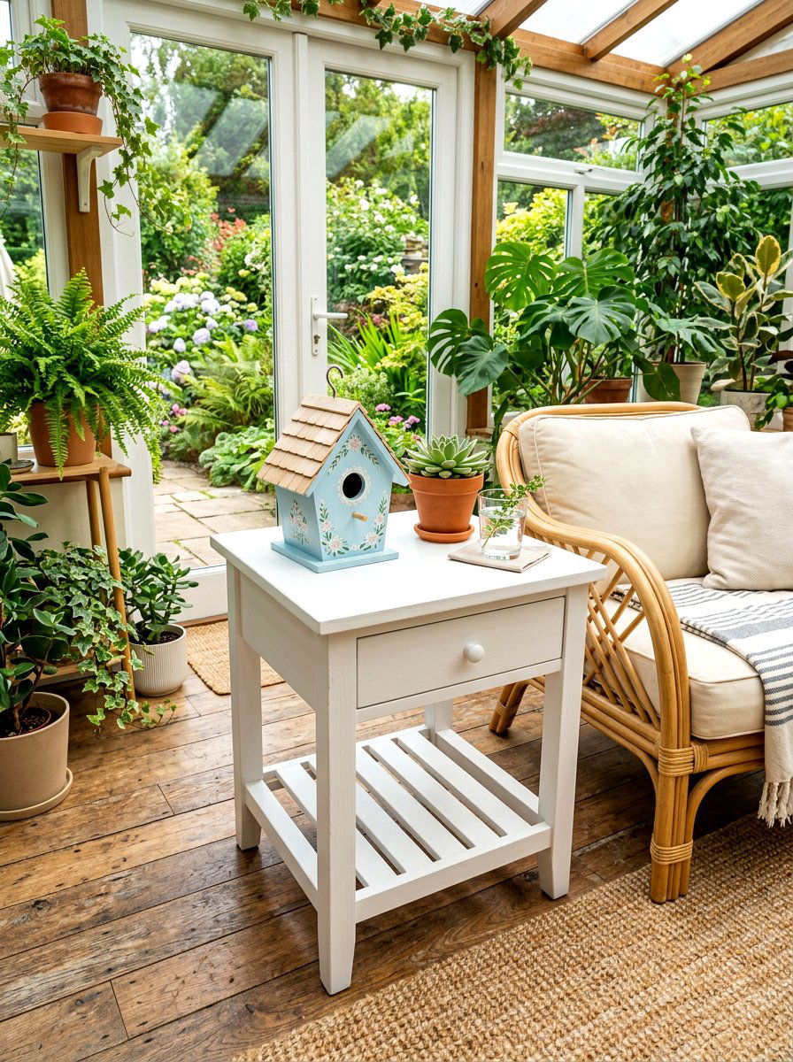 Decorative Bird House - 25 Spring End Table Decor Ideas
