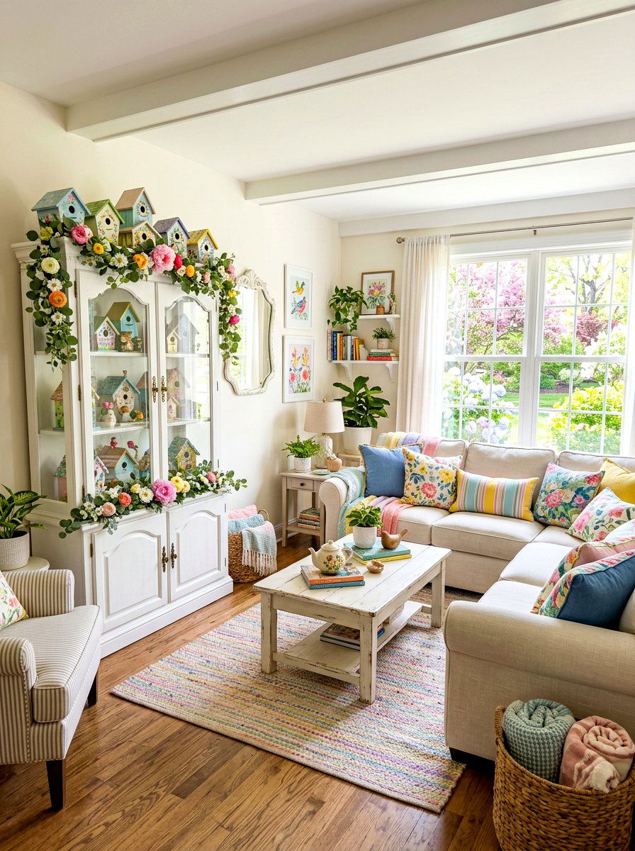 Decorative Bird Houses - 25 Spring Curio Cabinet Ideas