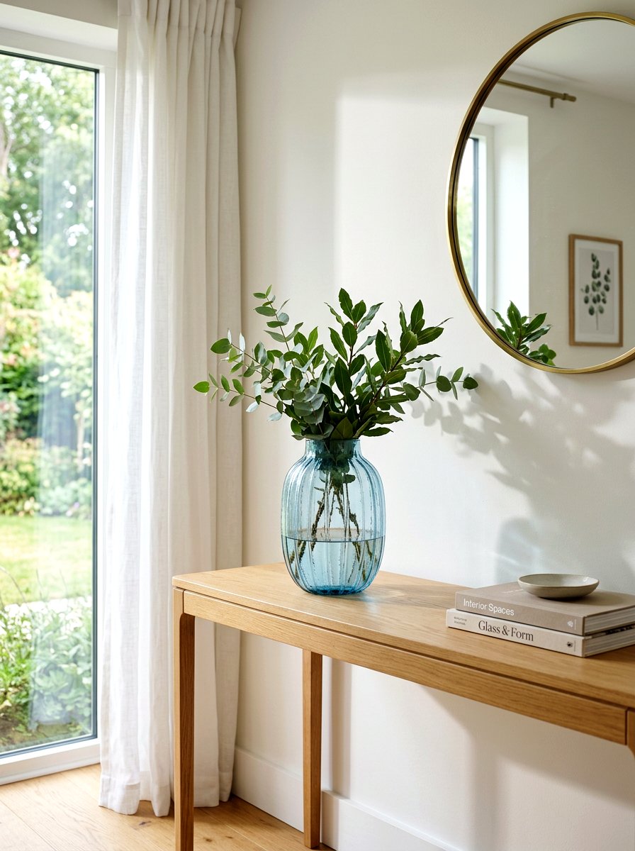 Decorative Glass Vase - 25 Spring Entryway Decor Ideas