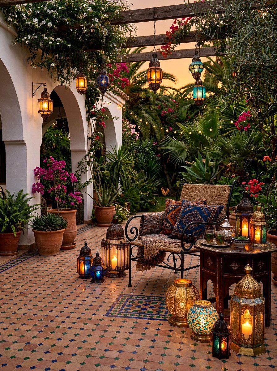 Decorative Lanterns - 25 Spring Patio Decor Ideas