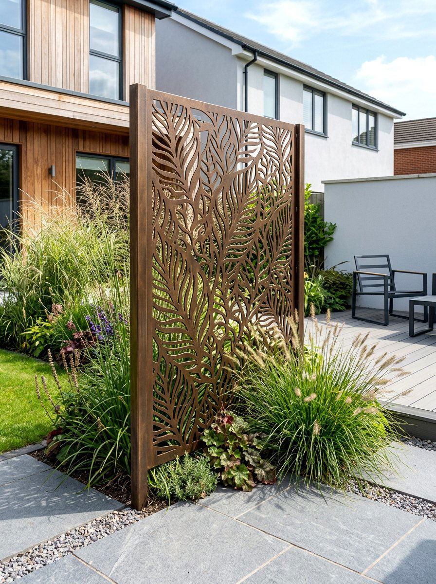 Decorative Metal Garden Screen - 25 Spring Trellis Decor Ideas