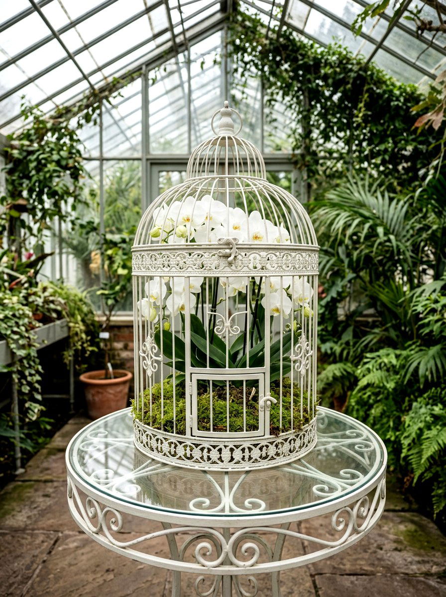 Decorative Wire Birdcage - 25 Spring Repurposed Decor Ideas