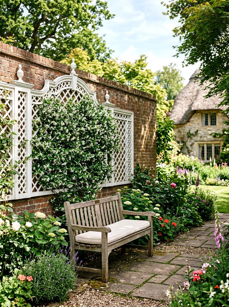 Decorative Wood Lattice - 25 Spring Outdoor Wall Decor Ideas