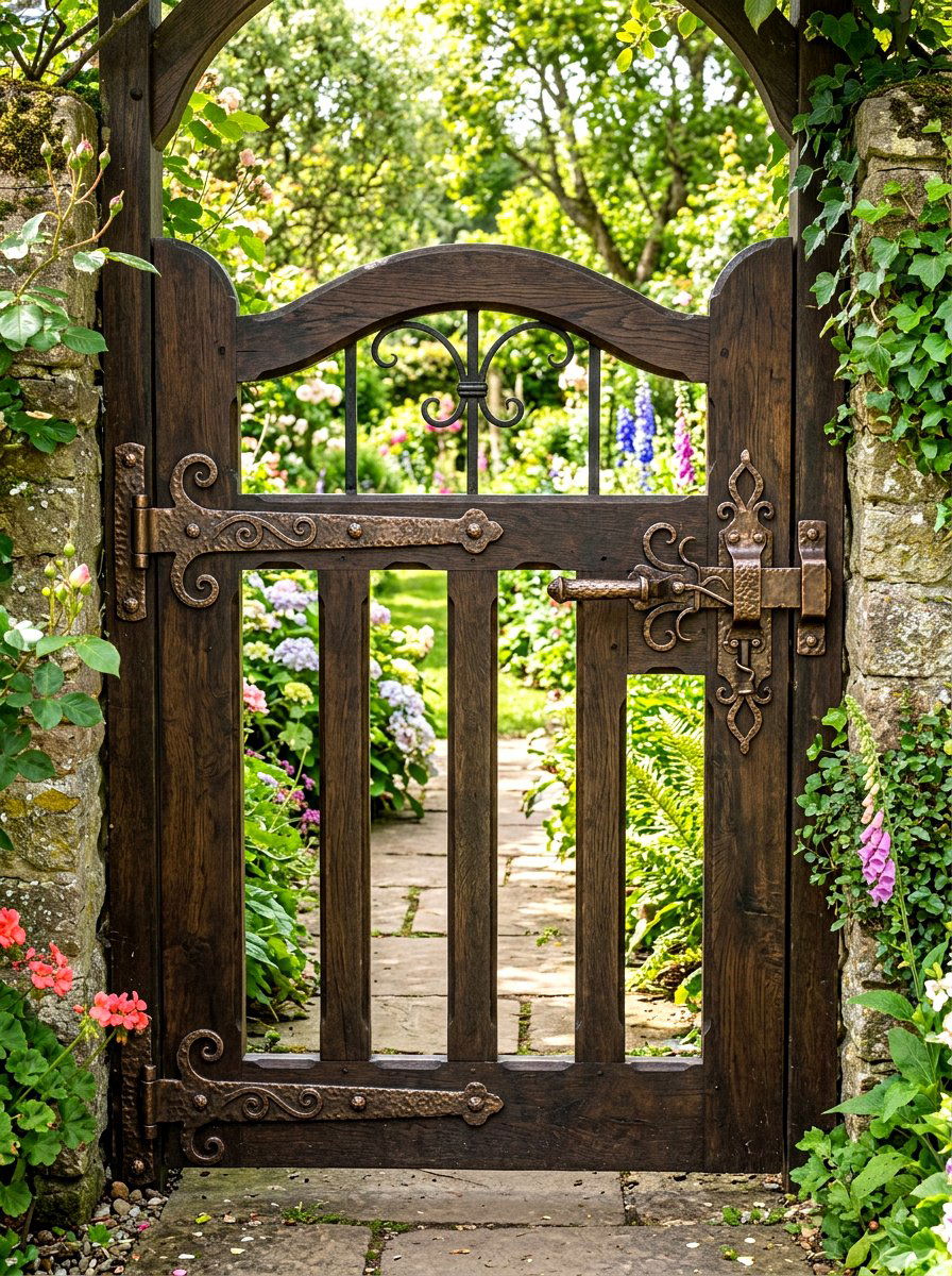 Decorative garden gate hardware - 25 Spring Garden Gate Decor Ideas