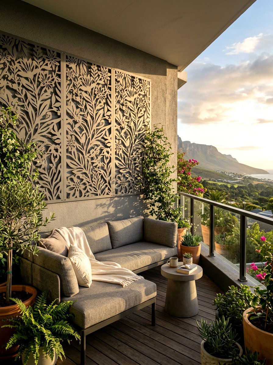 Decorative wall screens - 25 Spring Balcony Wall Decor Ideas