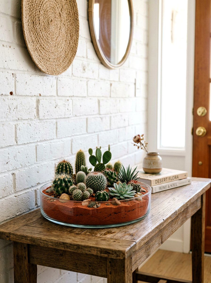 Desert Cactus Bowl - 25 Spring DIY Terrarium Ideas