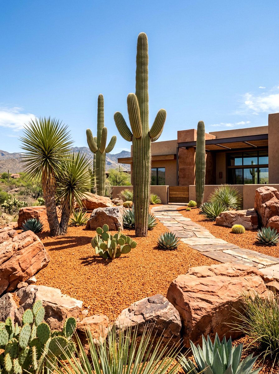 Desert Rock Garden - 25 Spring Rock Garden Ideas