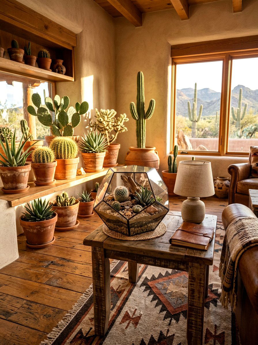 Desert Theme Terrarium - 25 Spring Terrarium Decor Ideas