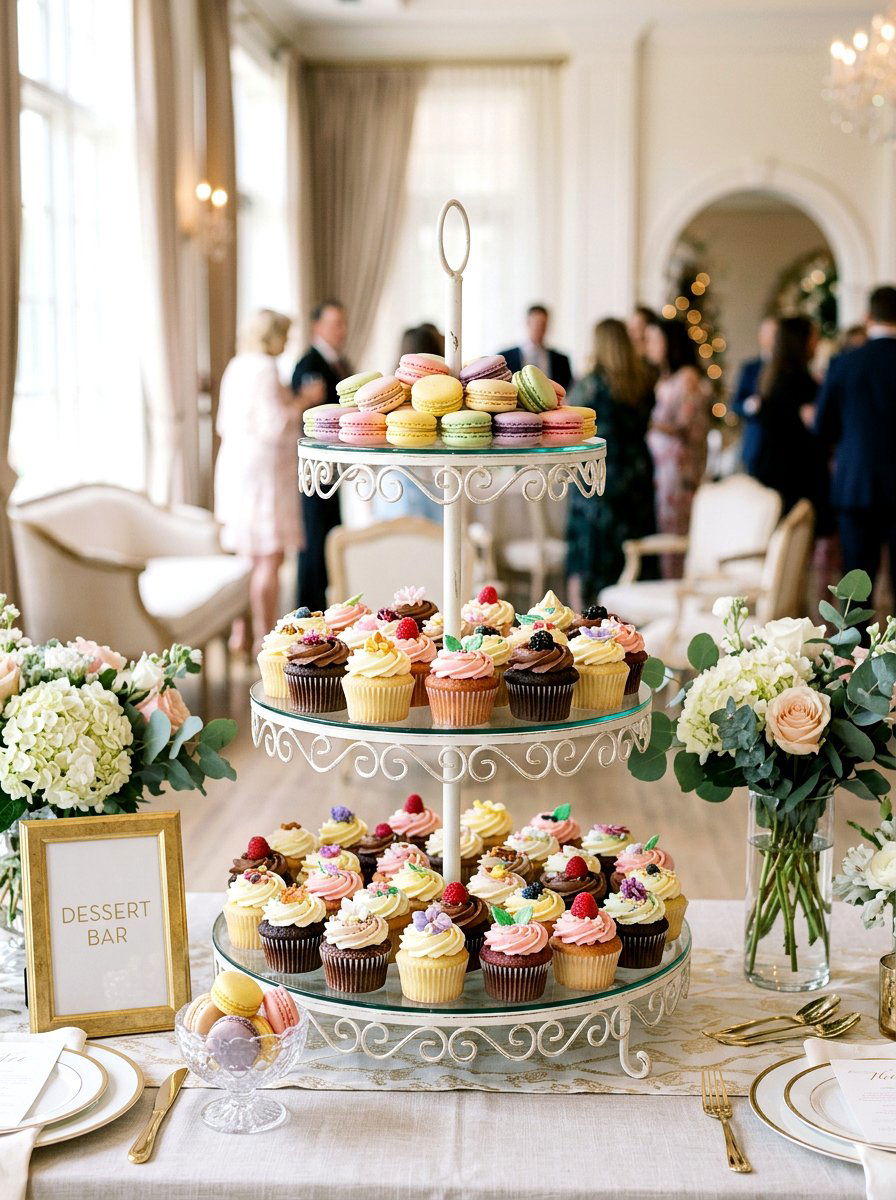 Dessert Display Tower - 25 Spring Graduation Party Decor Ideas