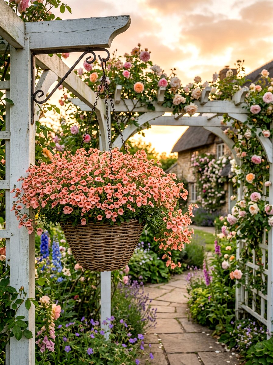 Diascia Hanging Basket - 25 Spring Hanging Basket Flower Ideas