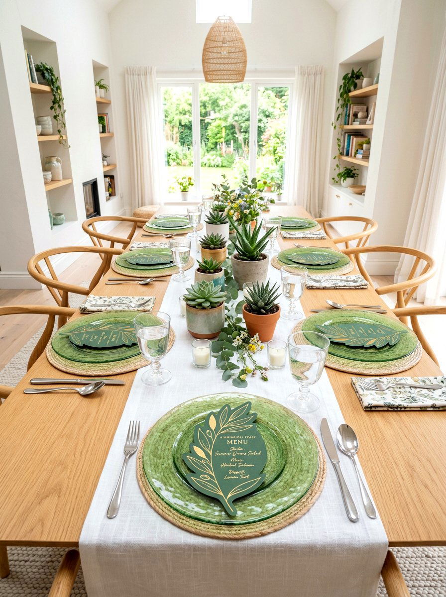 Die Cut Menu - 25 Spring Menu Card Ideas