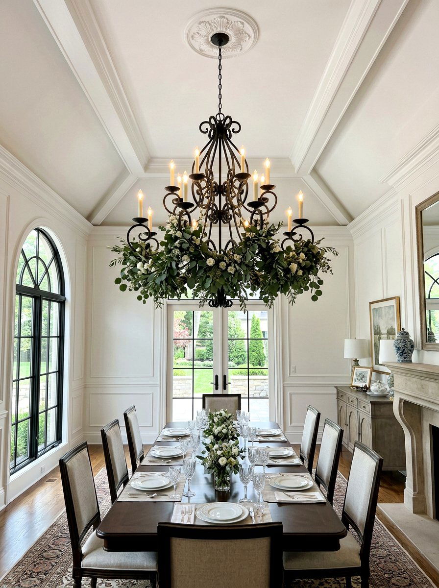 Dining Room Chandelier Garland - 25 Spring Eucalyptus Garland Ideas