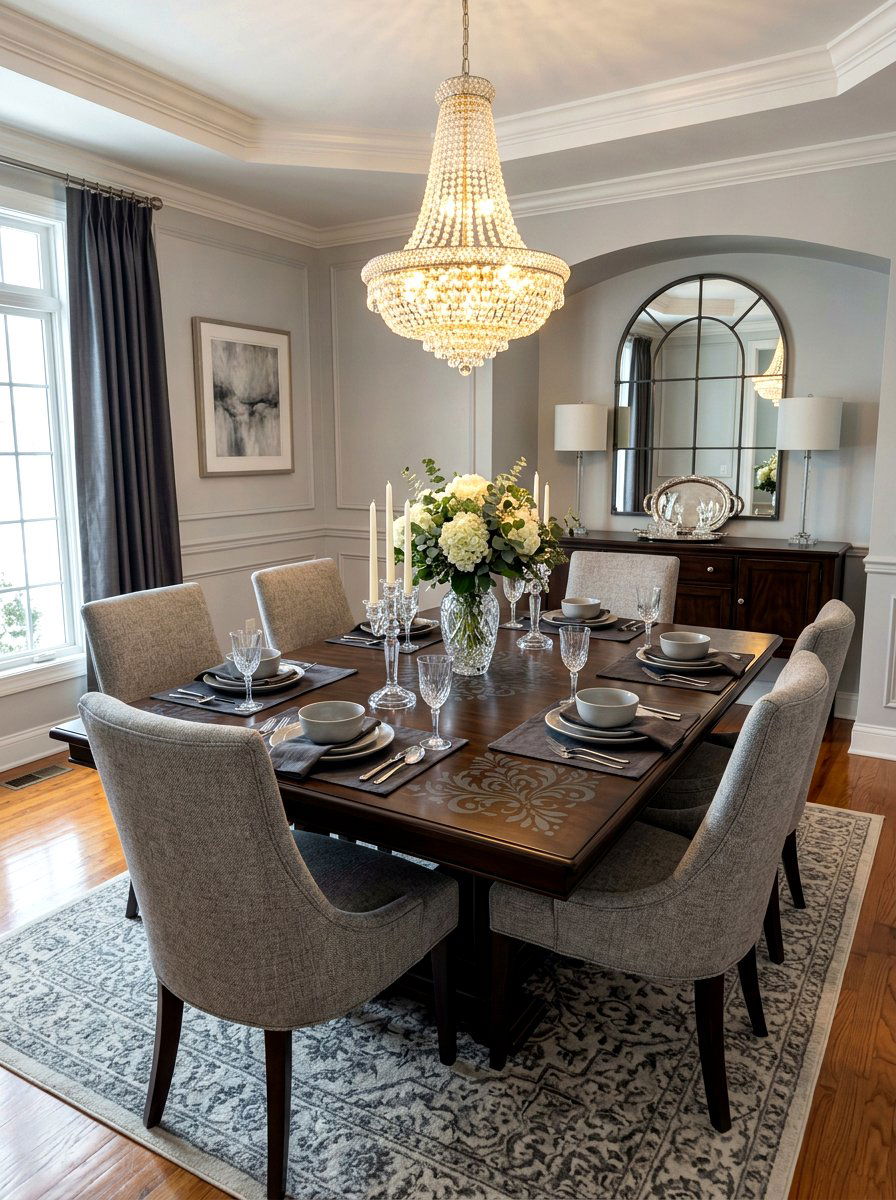 Dining Room Table Stencil - 25 Spring Stencil Decor Ideas