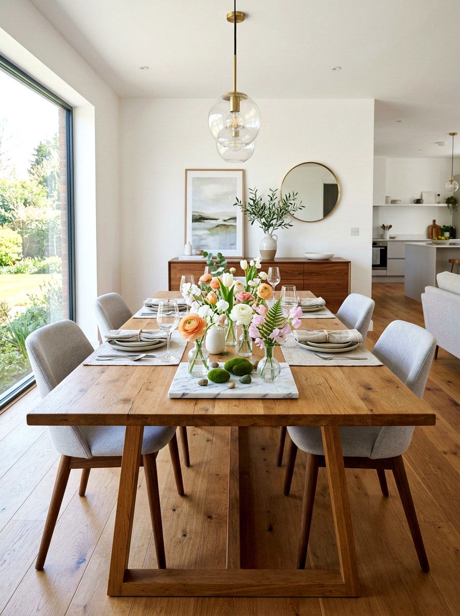 Dining Table Centerpiece Marble Tray - 25 Spring Marble Tray Decor Ideas