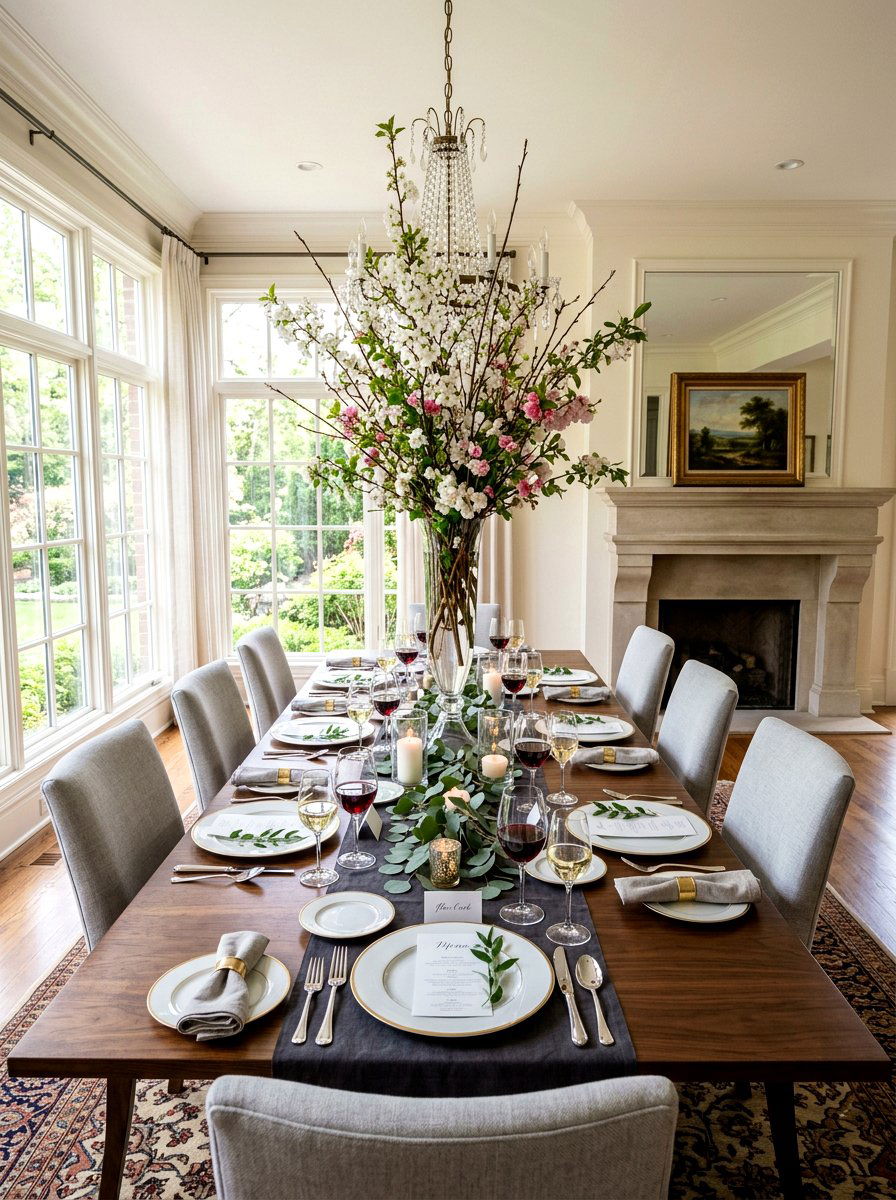 Dining Table - 25 Spring Flowering Branch Ideas