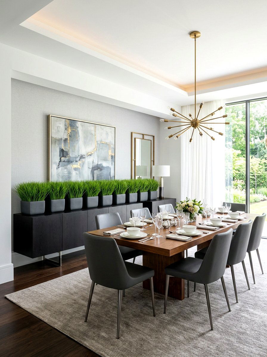 Dining room sideboard grass - 25 Spring Wheat Grass Decor Ideas