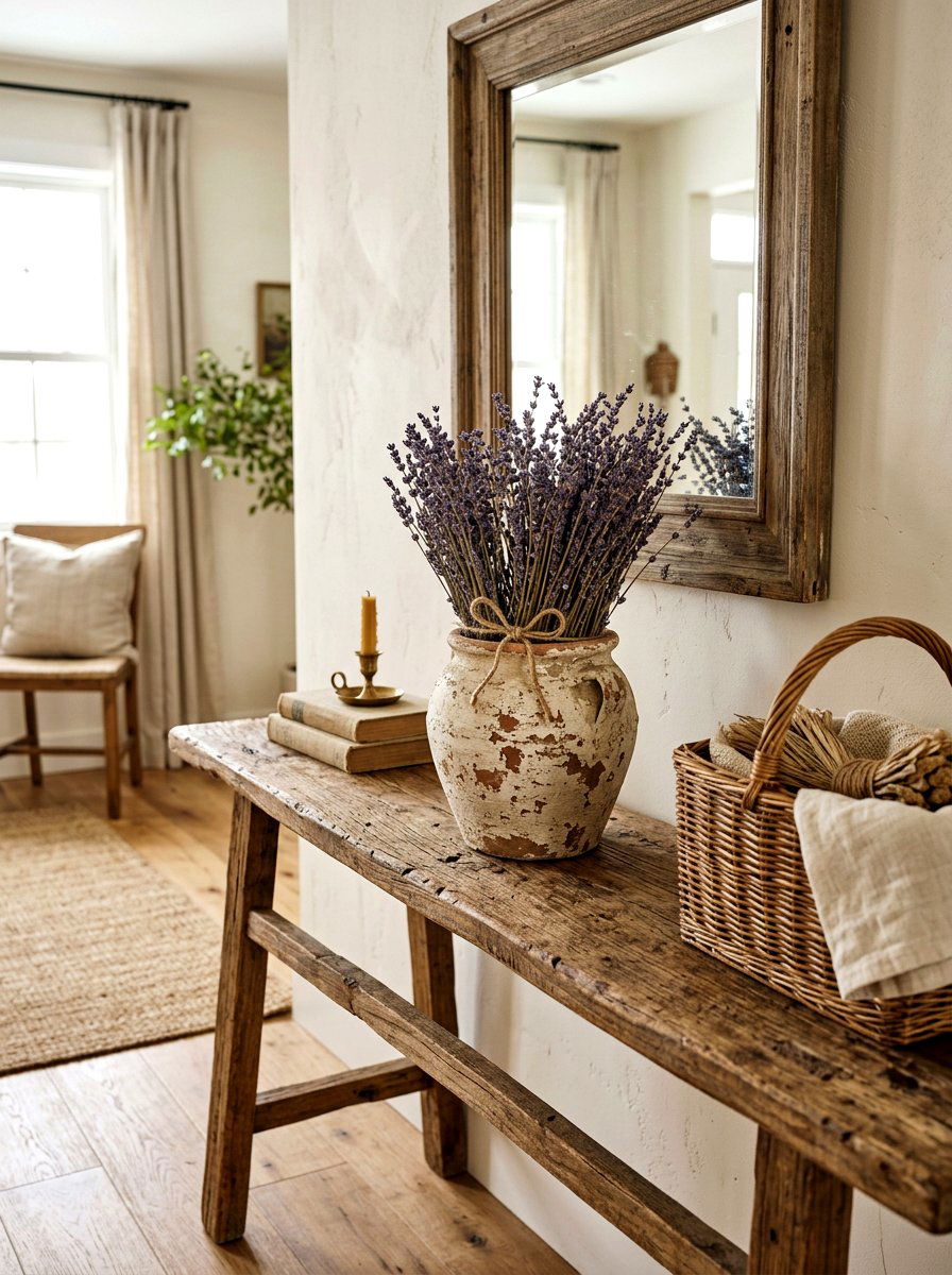 Distressed Farmhouse Clay Pot - 25 Spring Clay Pot Craft Ideas