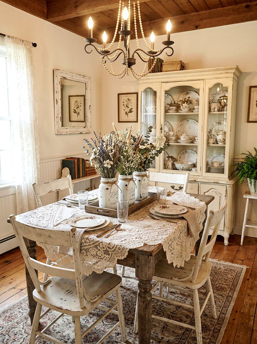 Distressed Mason Jar - 25 Spring Mason Jar Decor Ideas