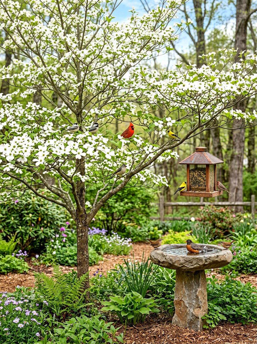 Dogwood Tree Bird Habitat - 25 Spring Dogwood Tree Ideas