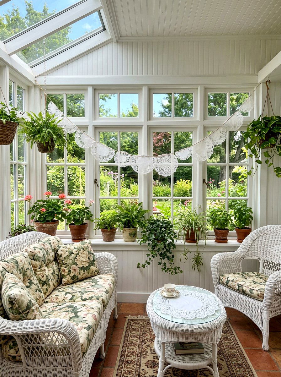 Doily Paper Garland - 25 Spring Paper Garland Ideas