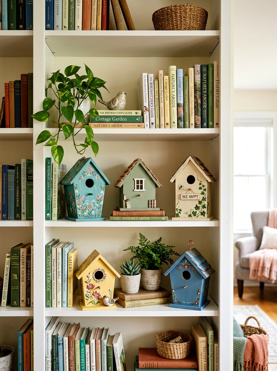 Dollar Store Birdhouse Makeover - 25 Spring Dollar Store Decor Ideas