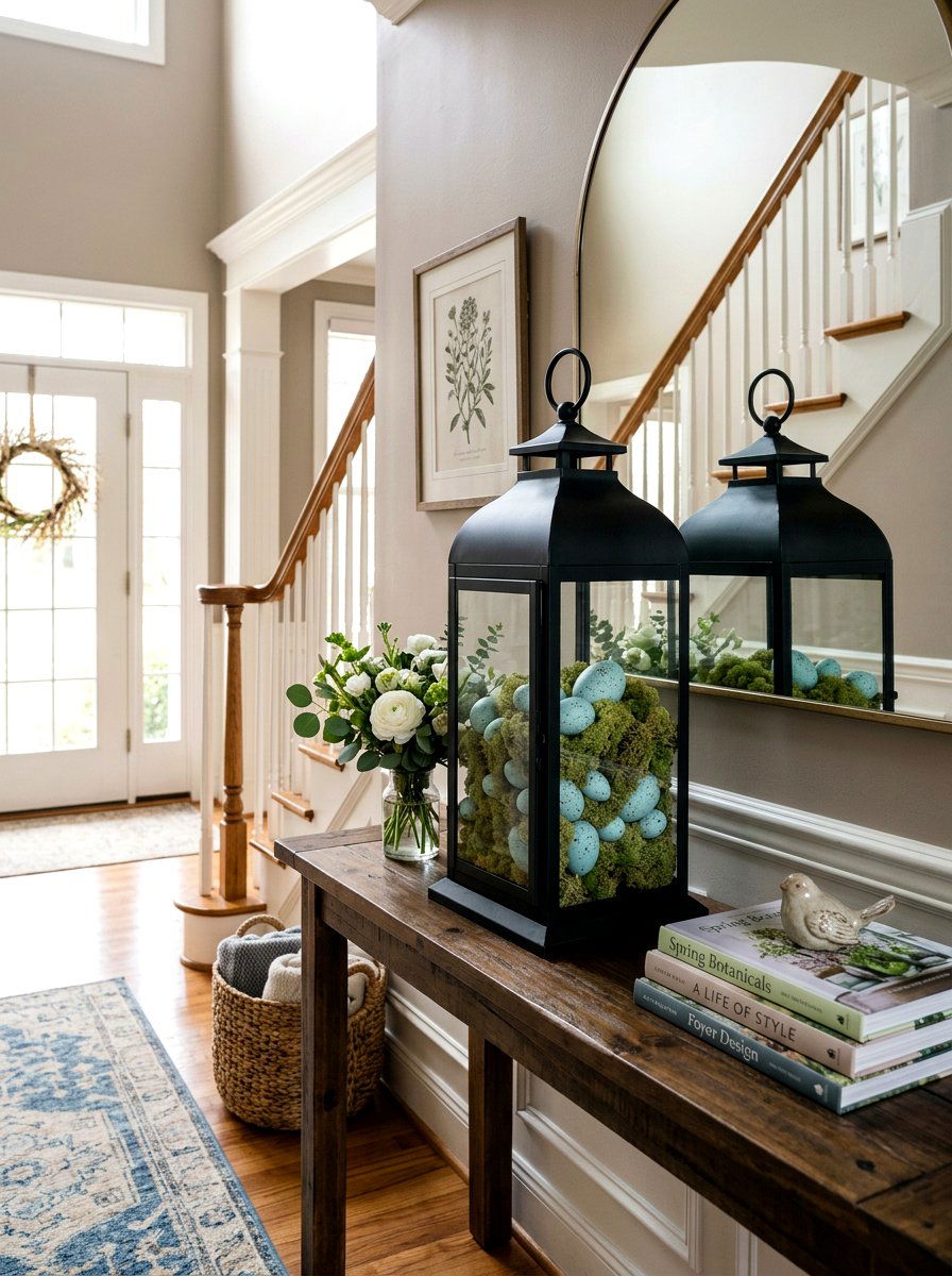 Dollar Store Lantern Filler - 25 Spring Dollar Store Decor Ideas