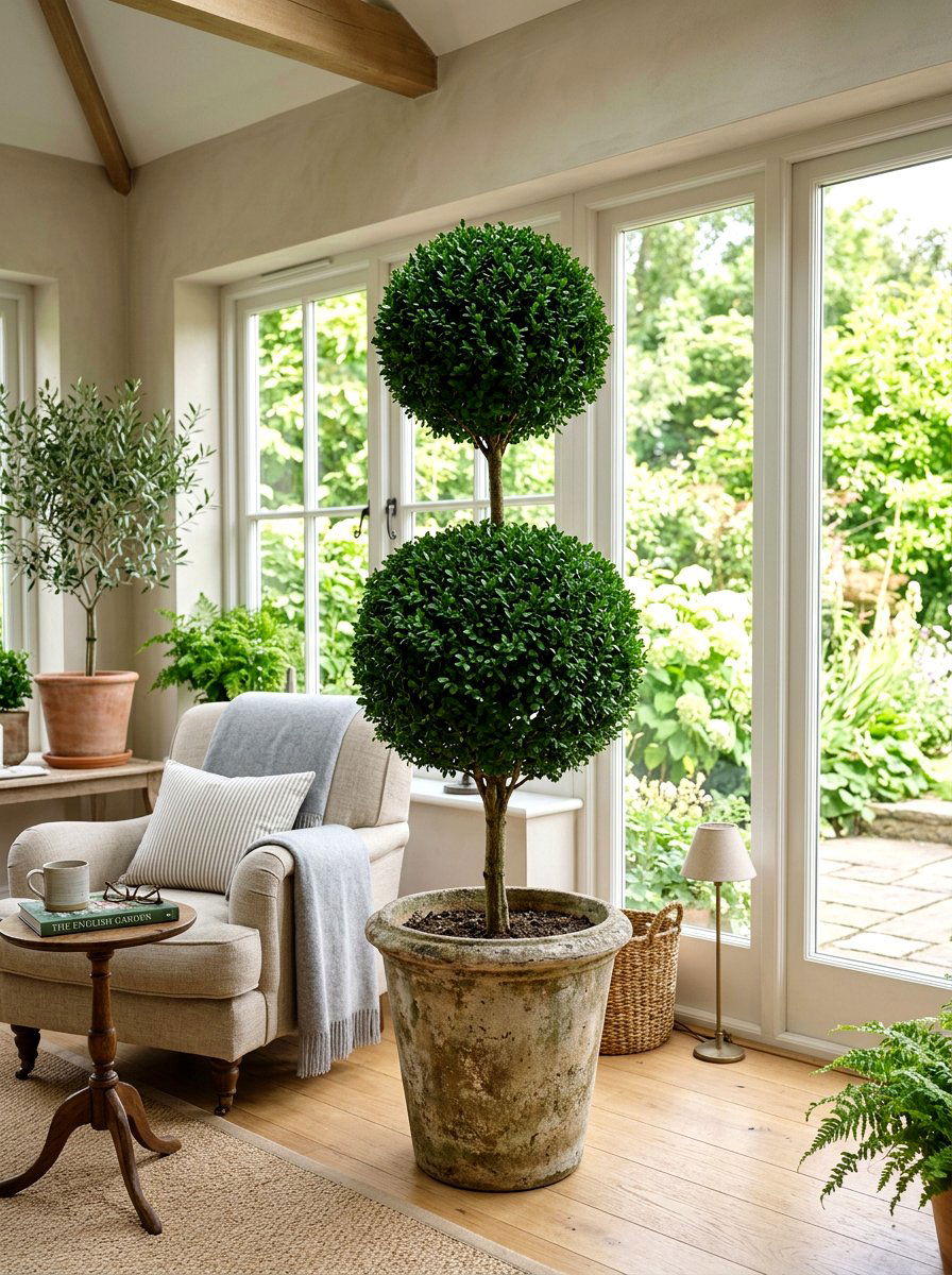 Double Ball Boxwood Topiary - 25 Spring Boxwood Topiary Ideas