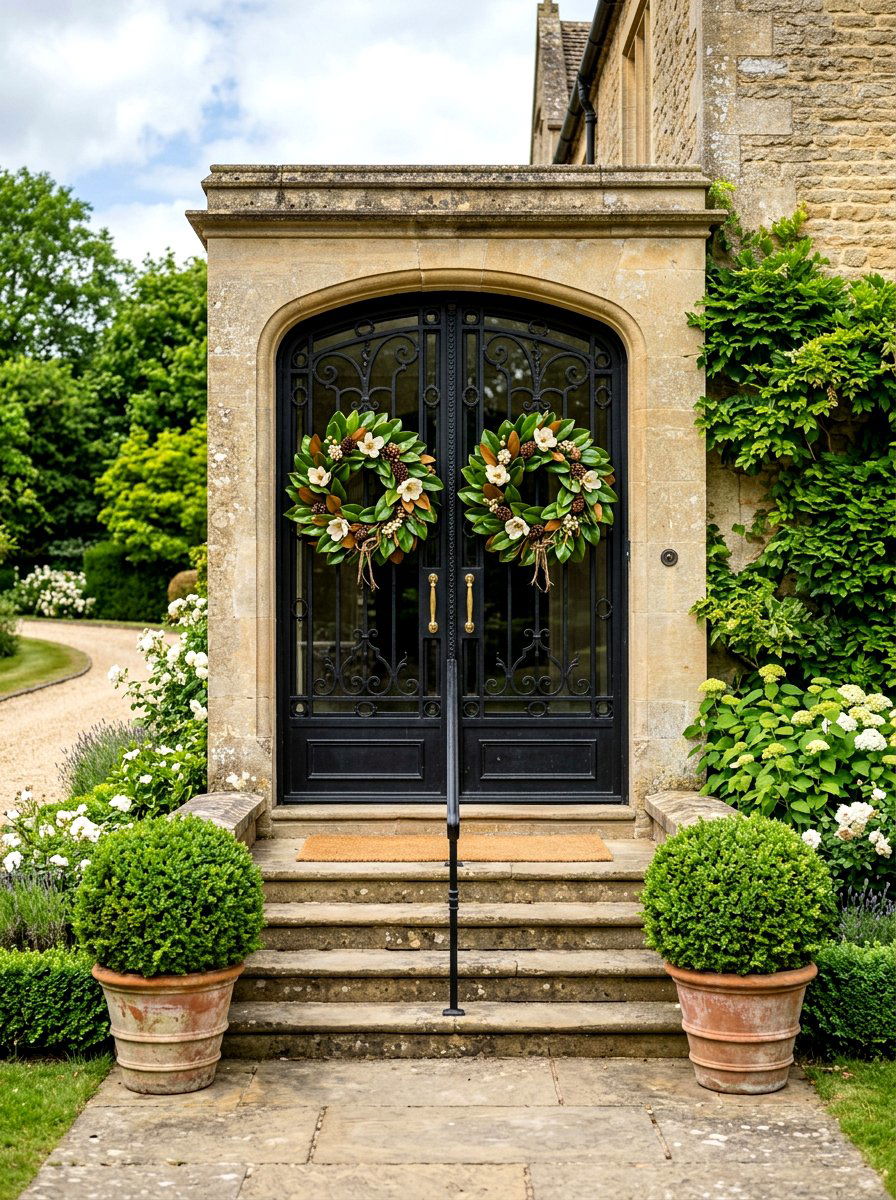 Double Magnolia Wreath - 25 Spring Magnolia Wreath Ideas