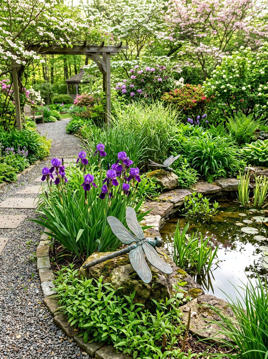 Dragonfly Garden Statues - 25 Spring Insect Decor Ideas