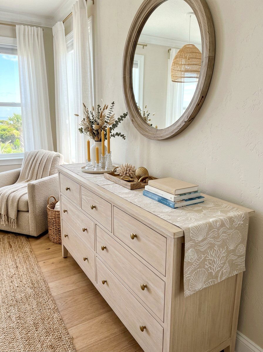 Dresser Runner - 25 Spring Bedroom Dresser Decor Ideas