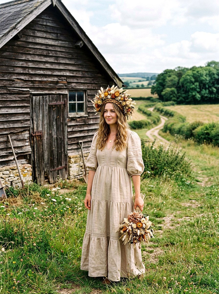 Dried Flower Crown - 25 Spring Flower Crown Ideas