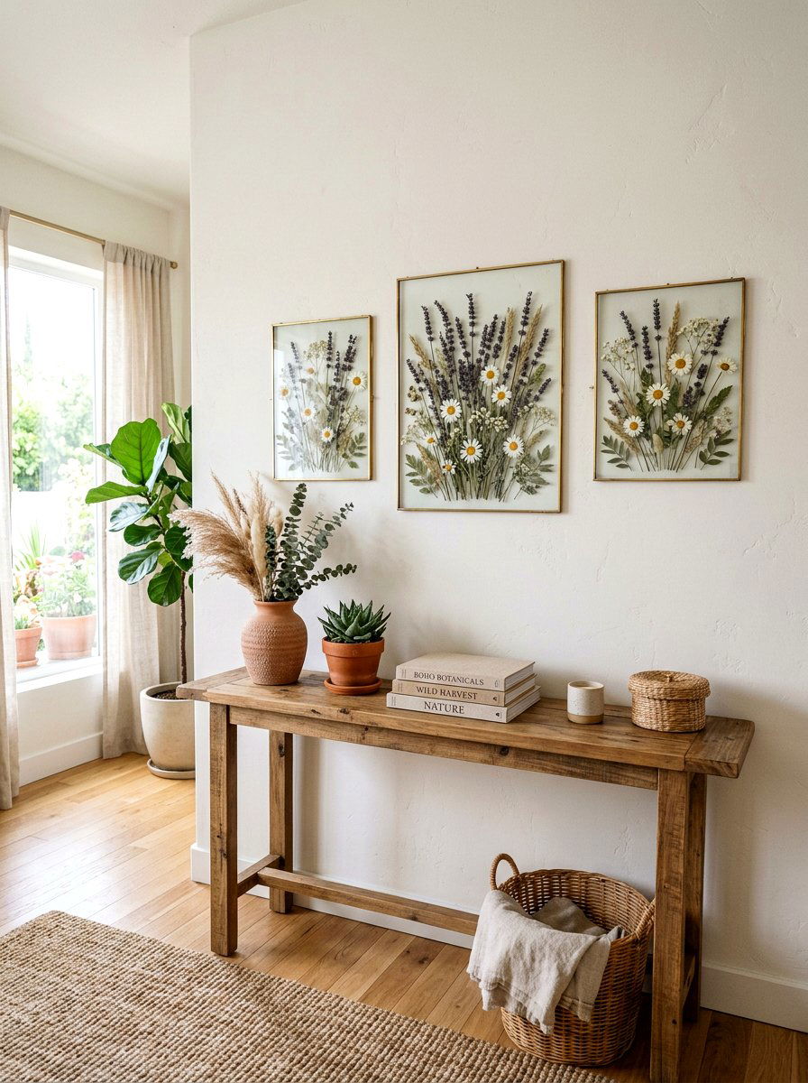 Dried Flower Frame - 25 Spring Floral Wall Art Ideas