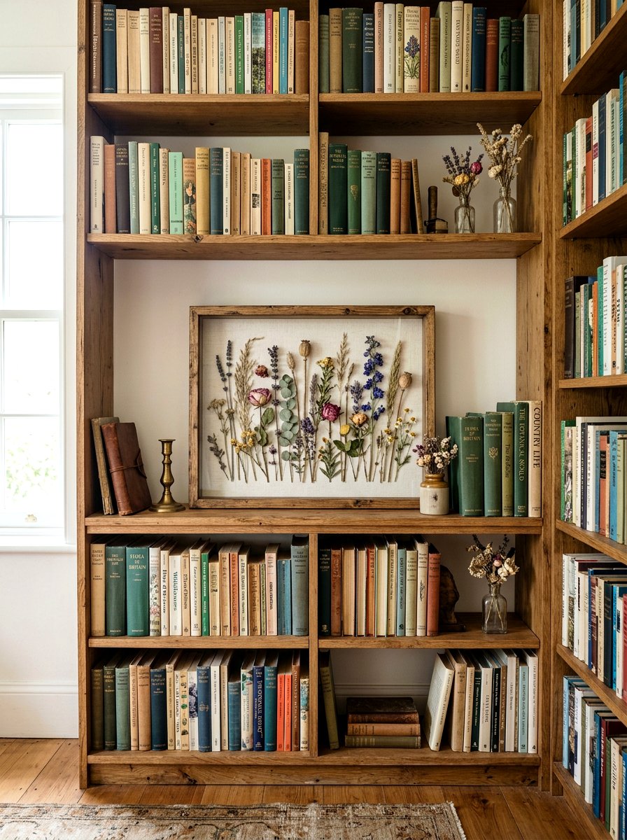 Dried Flower Shadow Box - 25 Spring Flower Craft Ideas