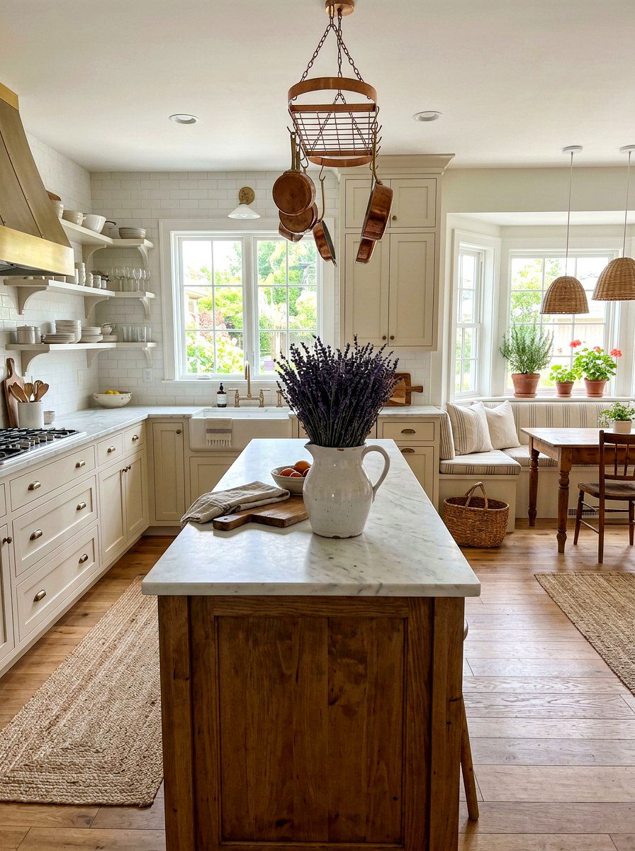 Dried Lavender Bundle In Pitcher - 25 Spring Dried Flower Arrangement Ideas