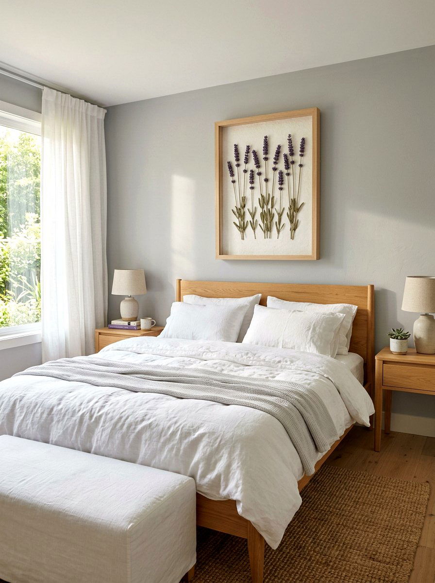 Dried Lavender Frame - 25 Spring Shadow Box Ideas