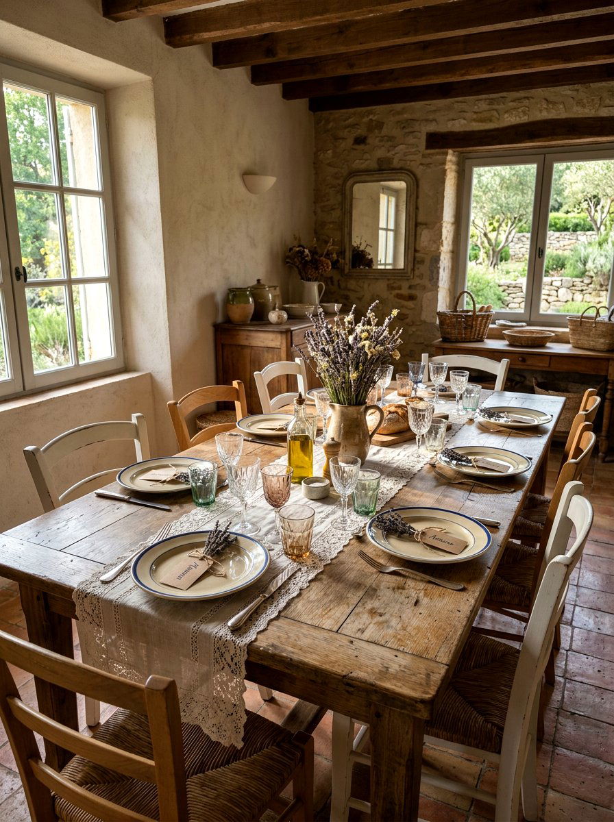 Dried Lavender Sprig - 25 Spring Place Card Ideas