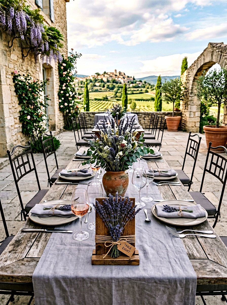 Dried Lavender Table Number - 25 Spring Table Number Ideas