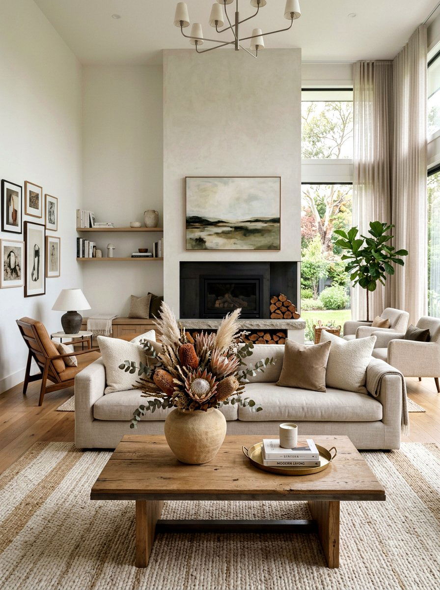 Dried Protea Arrangement - 25 Spring Dried Flower Arrangement Ideas