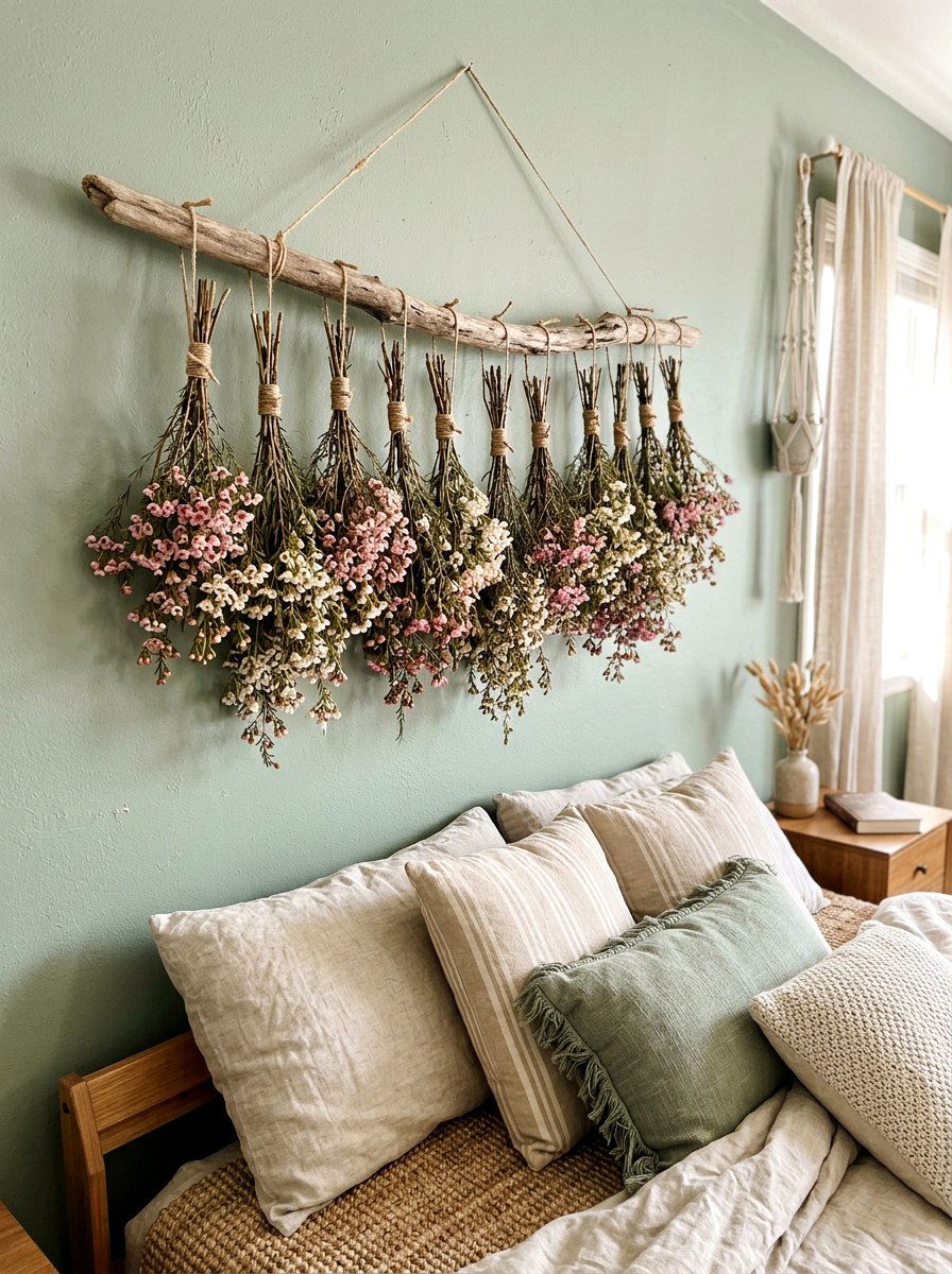 Dried Wax Flower Wall Hanging - 25 Spring Wax Flower Ideas