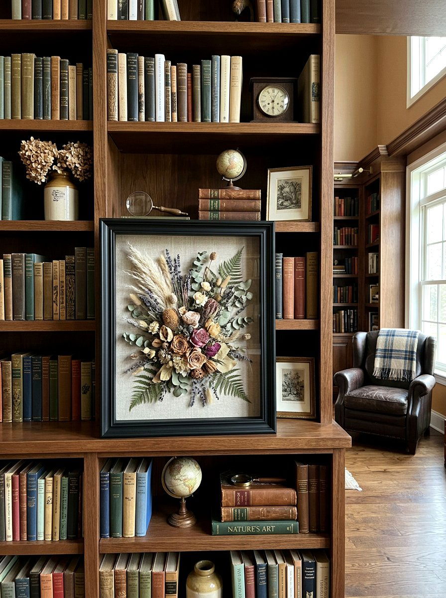 Dried flower shadow box - 25 Spring Dried Flower Ideas